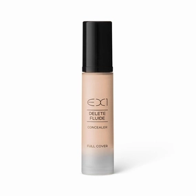 Cosmetics Delete Fluide Full Coverage Liquid Concealer Makeup Shade 1.0- Vegan, Oil free with Ultra-Blendable Formula for Seamless Finish