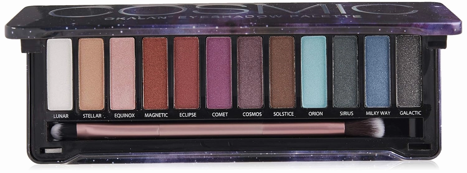Cosmic Eye shadow Palette- Pigmented Metallic Shades- Shimmery Eye Shadow