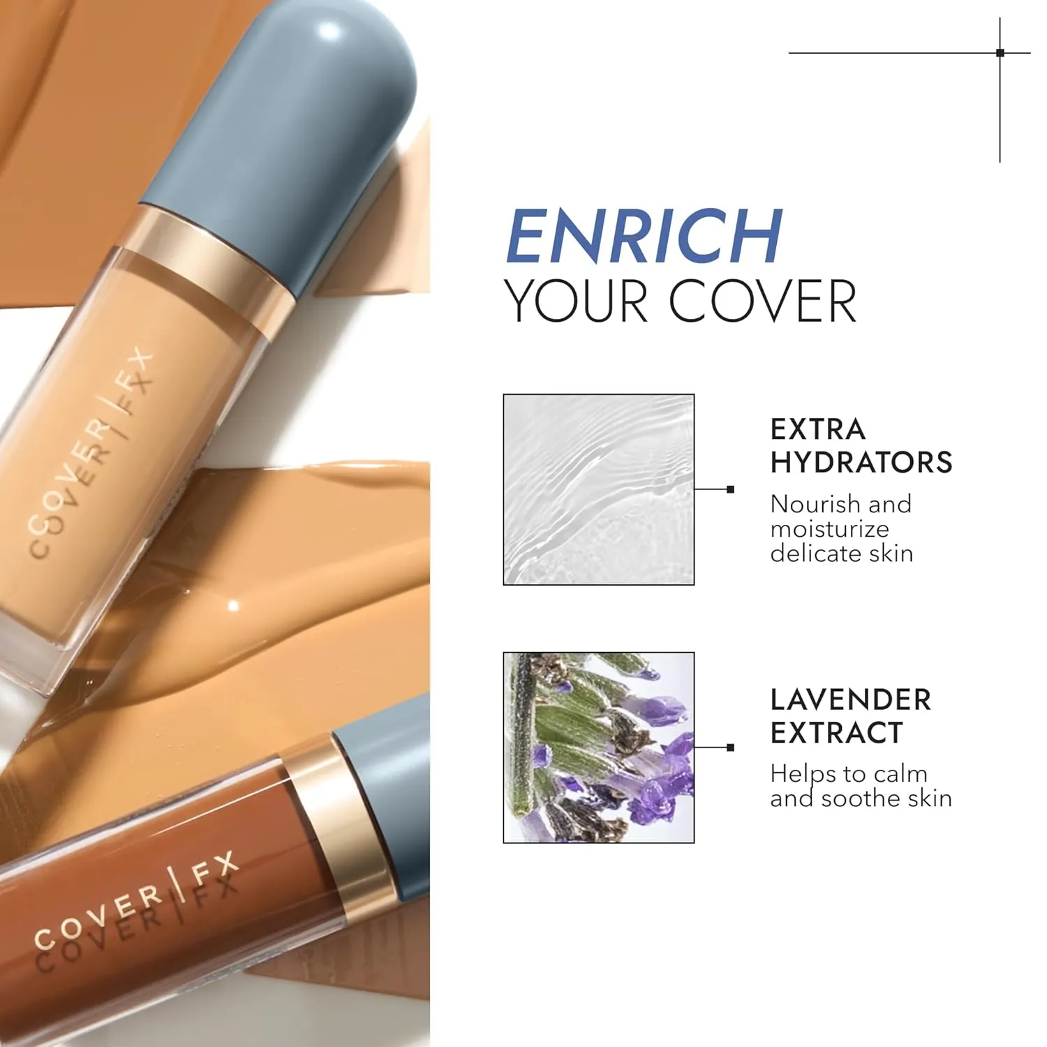 COVER FX Skin Discovered Longwear Full Coverage Concealer | Buildable Crease-Resistant High Coverage Formula Conceals, Corrects, and Brightens | M4-Medium to Tan Golden Neutral Undertone