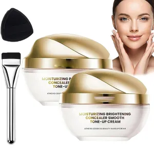 Crema De Maquillaje, Cream Makeup Concealer, Moisturizing Brightening Concealer Smooth Tone-Up Cream