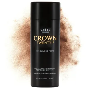CROWN Hair Building Fibers (28g) - Instantly Cover Fine & Thinning Hair for a Thicker, Fuller Look - A Natural Keratin Concealer - 13 Shades for Men & Women - Dark Auburn