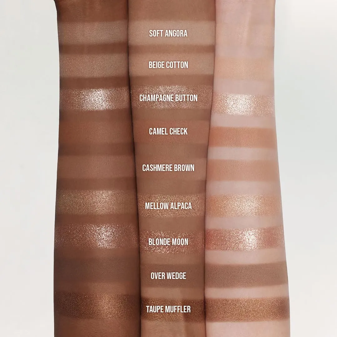 dasique Shadow Palette #15 Beige Knit l Vegan, Cruelty-Free l 9 Blendable Shades in Smooth Matte and Shimmer Finishes with Gorgeous Pearls
