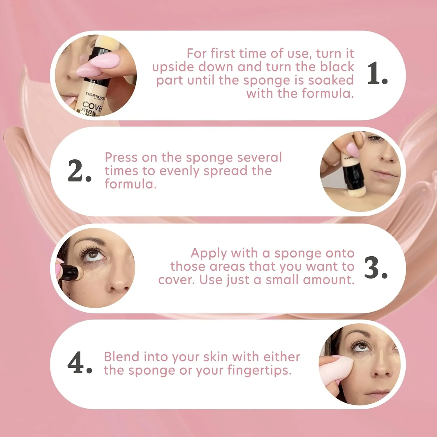 Dermacol - Cover Xtreme Corrector Contour Stick, Long Lasting Non-Allergenic Liquid Contour with SPF30, High Coverage Light Formula Corrector Concealer Makeup for Acne-Prone Skin No. 3 (210)