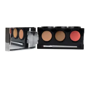 Dermaflage Tattoo Cover Up Makeup (Light Tan) - Bruise Full Coverage Concealer - Full Coverage Waterproof Concealer for Bruise,Scar & Acne - Smudge Proof Body Makeup Palette with 3Pro SFX Shades Brush