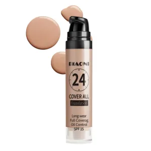 DIAONI 9-color Liquid Foundation Concealer Long Lasting 24H Moisturizing BB Cream Natural Coverage Concealer for Face and Body (04)