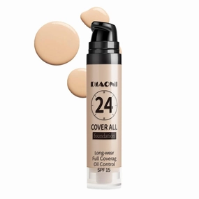 DIAONI 9-color Liquid Foundation Concealer Long Lasting 24H Moisturizing BB Cream Natural Coverage Concealer for Face and Body (03)