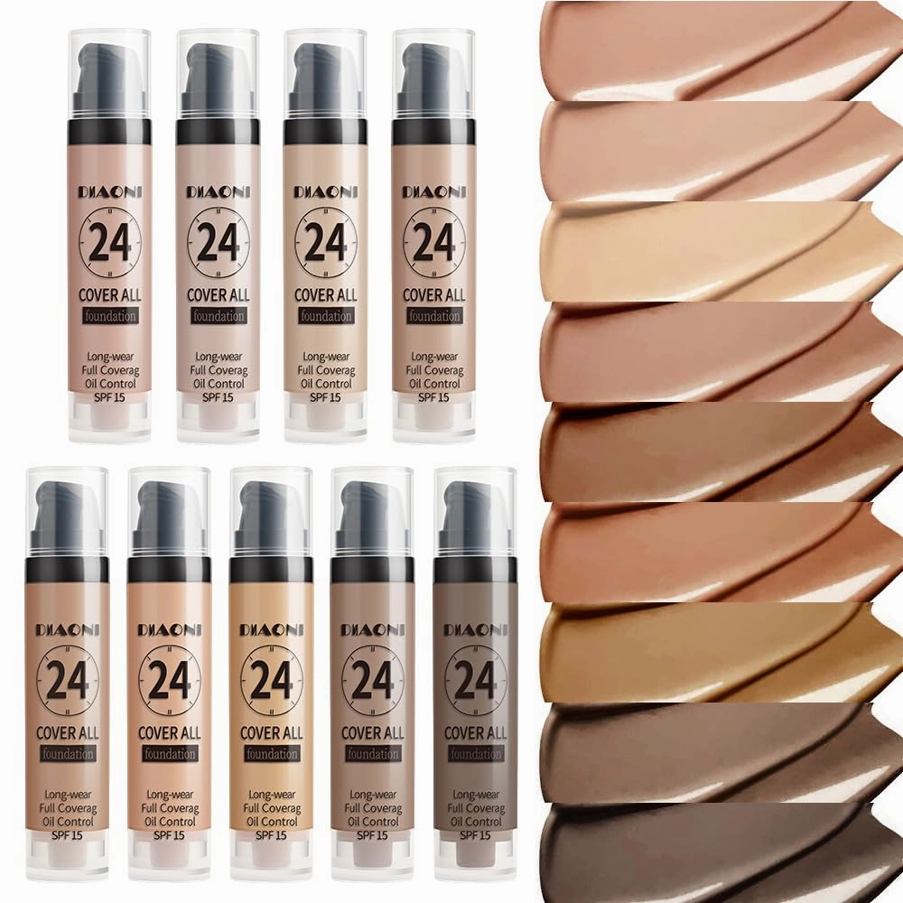 DIAONI 9-color Liquid Foundation Concealer Long Lasting 24H Moisturizing BB Cream Natural Coverage Concealer for Face and Body (03)