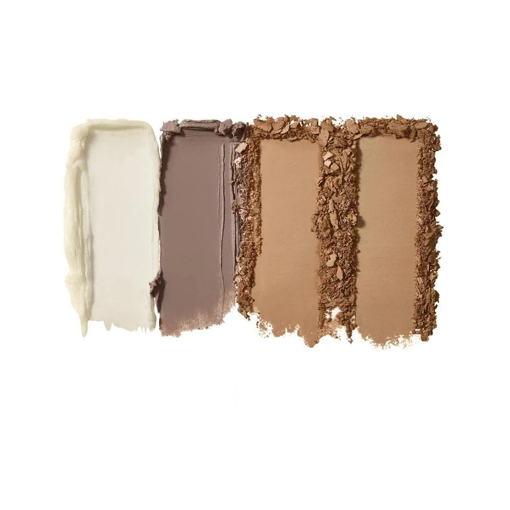 e.l.f. Bite-Size Brow, Mini Brow Quad with Ultra-Pigmented Waxes & Powders, Eyebrow Grooming & Makeup Kit, Blonde, 0.14 Oz