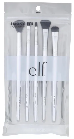 e.l.f. Smoky Eye Brush Kit, 5-Piece Makeup Brush Kit For Creating A Smoky Eye Look, Apply & Blend Eyeshadow, Vegan & Cruelty-Free