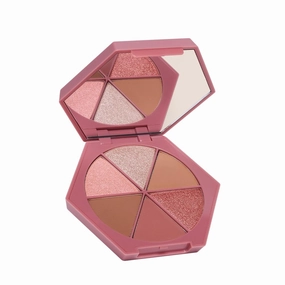 EM COSMETICS Divine Skies Eyeshadow Palette, 6 Ultra Pigmented Matte Shimmer Satin Shades, 9g (Venetian Rose)