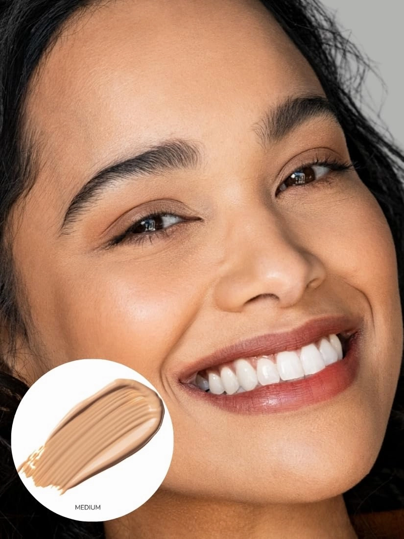 Emani HD Corrective Liquid Mineral Concealer with Vitamin C & Hyaluronic Acid, Full Coverage for Face, Cruelty-Free & Vegan, Medium