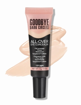 Erinde Under Eye Full Coverage Concealer, Color Corrector for Dark Circles, Fine Lines, Redness & Discoloration, Waterproof Natural Finish Dark Circles Under Eye Concealer, 01 Light