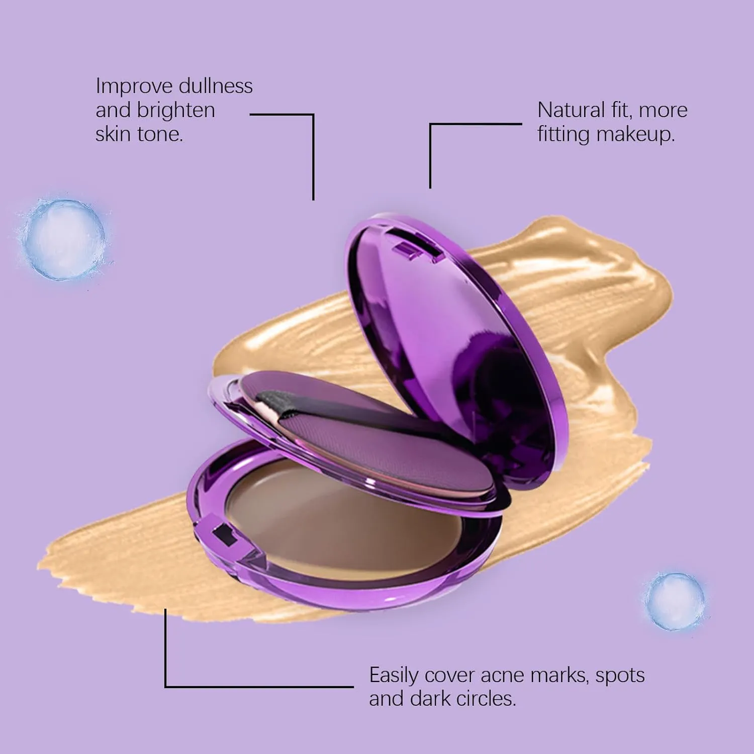 Evanesce Soft Matte Cream Concealer, Evanesce Foundation Long-Lasting Sweat-Proof, Covers Scars, Blemishes, And Tattoos Full Coverage (Dark skin tone)