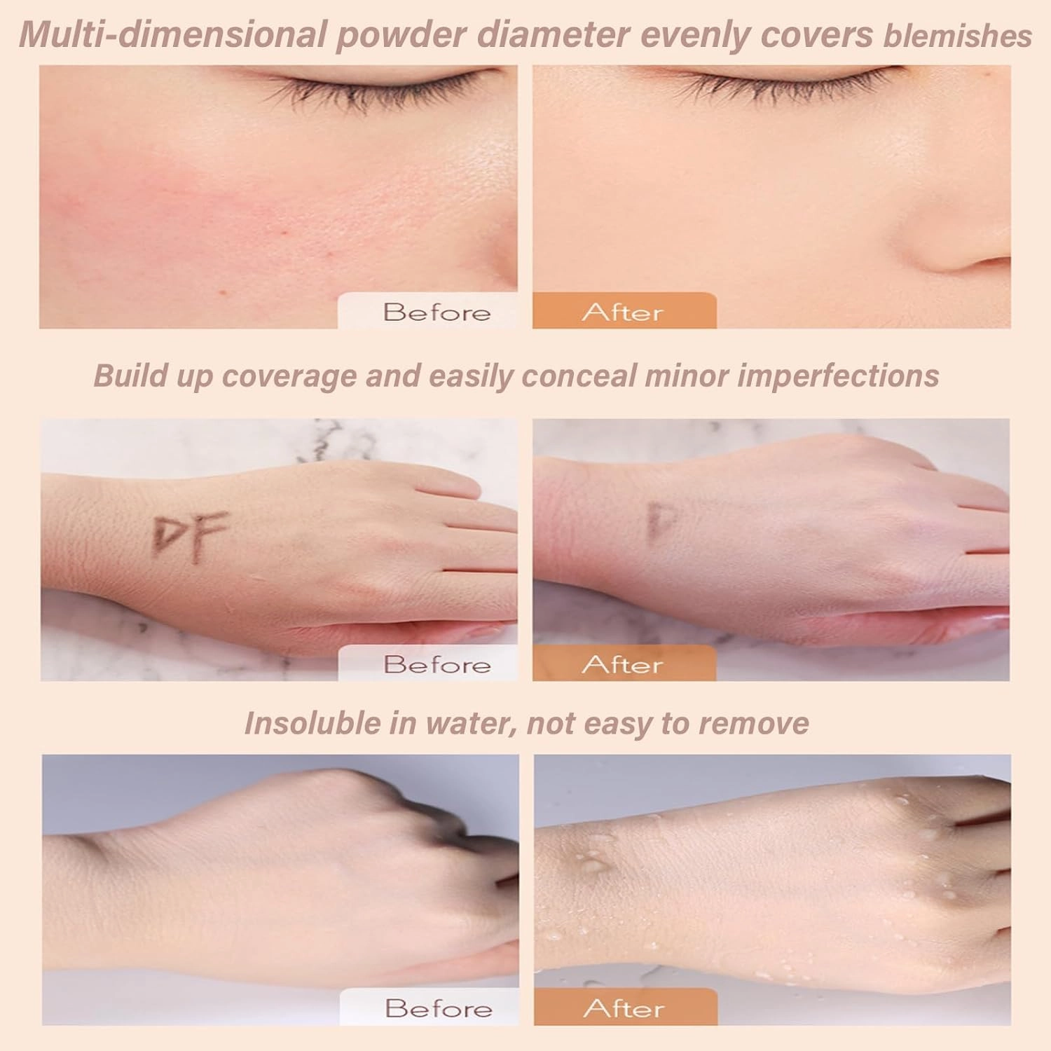 Evanesce Soft Matte Cream Concealer - Full Coverage, Evanesce Concealer, Waterproof Foundation, Lightweight, Hydrating Long-LastingConcealer (Natural color)