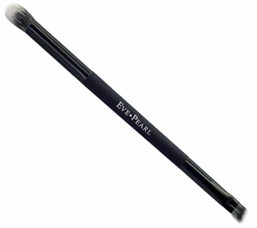 EVE PEARL Dual Ended Brush Contour Concealer Blender Fan Liner Highlighter Brow Cruelty Free Hypoallergenic Easy Blending Makeup Brushes (B207 Liner Highlighter)