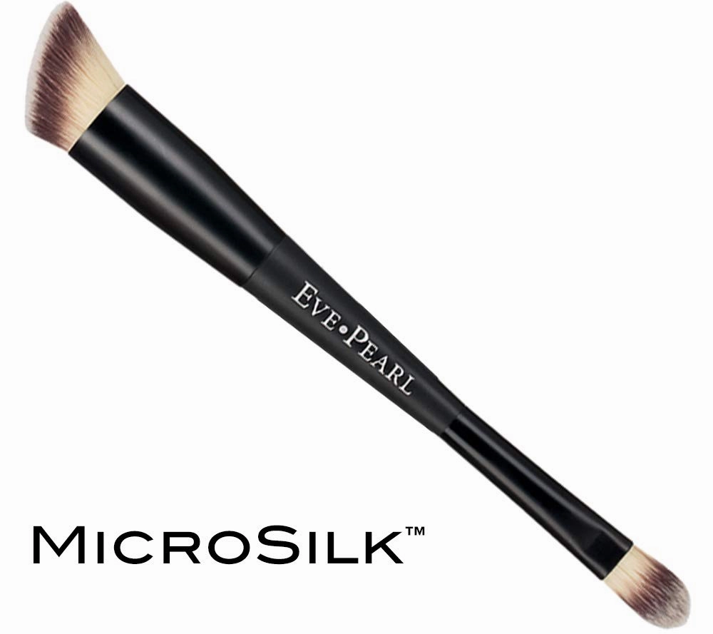EVE PEARL Dual Salmon Concealer And 202 Concealer Blender Brush Full Coverage Under Brighten Eye Pro Concealer Brush Set Makeup Kit (Deep)