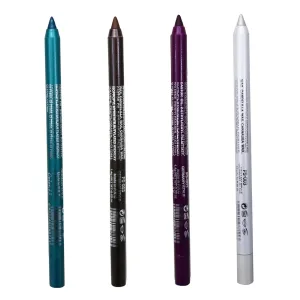Eyeliner Pencil 4Pcs 4 Colors Smudge-proof Pearl Long Lasting Glitter Eyeliner 8.5g Waterproof Makeup Eyeshadow Pencil, Style 3