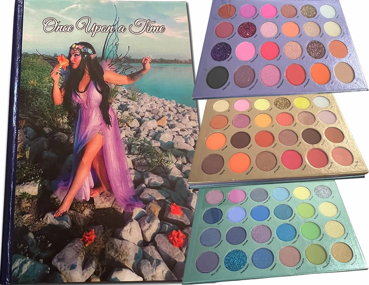 Eyeshadow Palette Booklet, Highly Pigmented, 72 Shades, Artistic Set, (Once Upon A Time)