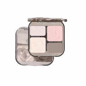 Face & Body Contour Palette - Highlighter Makeup Powder Stick with Glow Bronzer, Blush & Shimmer Cream, Korean Natural Glow, Gold/Silver/Vintage Non-Greasy Skin Tone (V4 Pink Coconut)