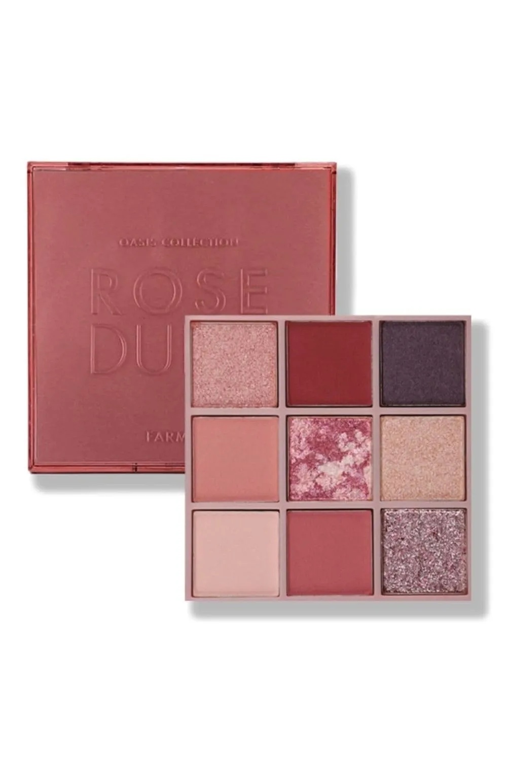 FARMASI Oasis Collection Eyeshadow Palette, Makeup Eye Shadow, Versatile Eyeshadow Palette for Hypnotizing From Soft to Intense, Matte & Shimmery Finishes, 0.28 oz, Rose Dune