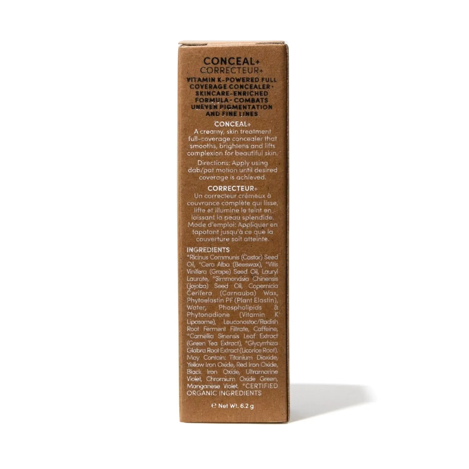 Fitglow Beauty - Natural Conceal  Full Coverage Concealer | Vegan, Woman-Owned Clean Beauty (C2 - Light Cool, Peach Undertones)