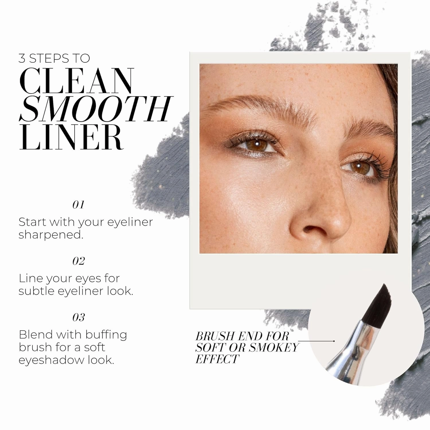 FITGLOW Beauty Vegan Eyeliner Pencil | Long-Lasting Eye Liner with Blending Brush | Smudge-Proof Eyeliner | Sensitive Eye Makeup | Natural, Clean & Cruelty-Free Eye Pencil | Starlight, 1.1g