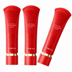 Five Fold VC Skincare Cream,Swarous Moisturizing Brightening Tone-Up Concealer Cream,Swarous Makeup Cream,Vitamin C Makeup 5-In-1multi-Cream Functions