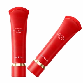 Five Fold VC Skincare Cream,Swarous Moisturizing Brightening Tone-Up Concealer Cream,Swarous Makeup Cream,Vitamin C Makeup 5-In-1multi-Cream Functions