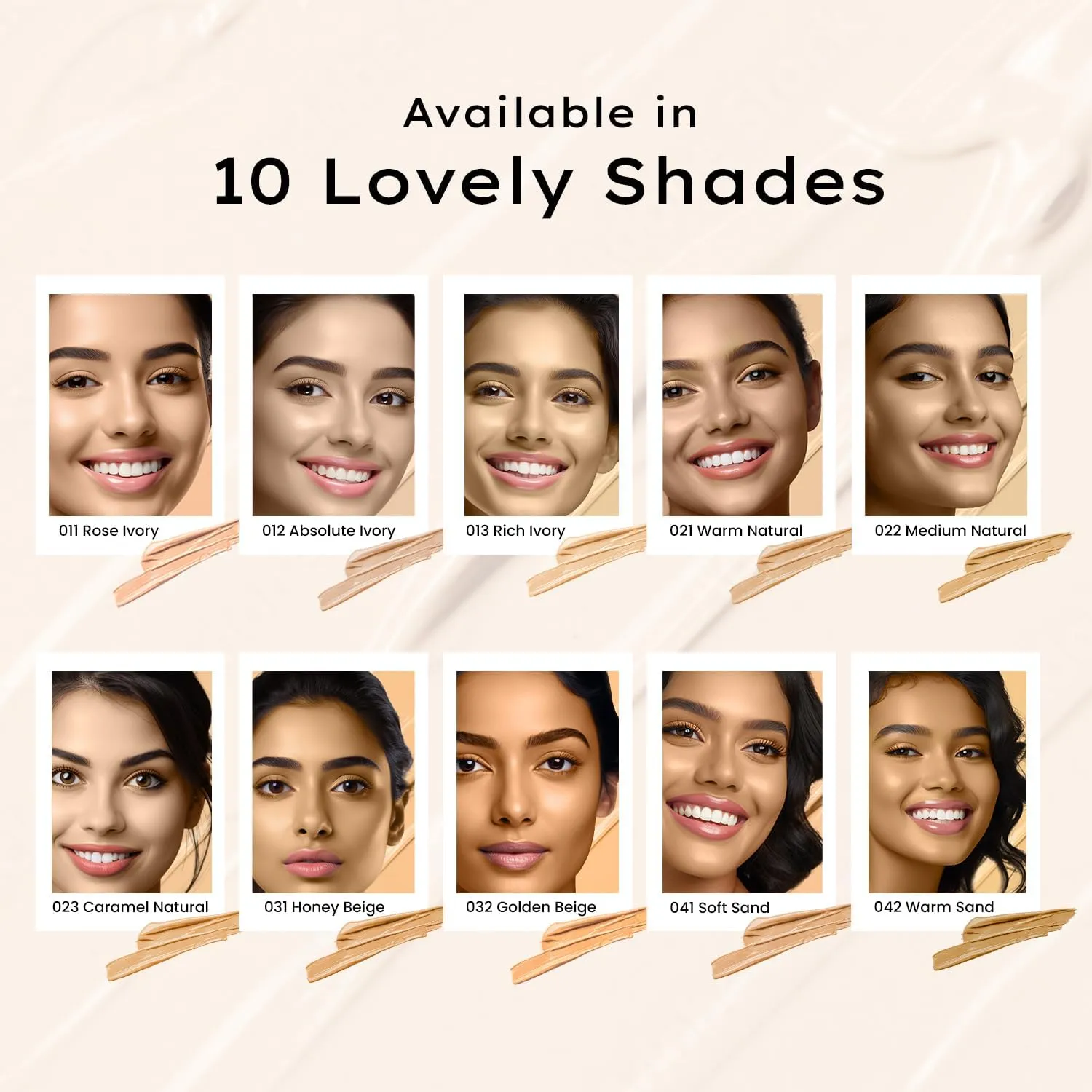 Flawless Matte Foundation, Absolute Ivory, 3-in-1 Foundation with Moisturizer and Concealer, 30 ml, 12 Hour Hydration (Golden Beige 032, 30 ml (Pack of 1))