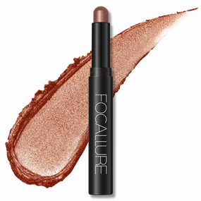 FOCALLURE Shimmer and Matte Cream Eyeshadow Stick,Smooth Brilliant Eye Brightener Pencil for Women,Long Lasting Waterproof Eye Shadow and Liners Makeup,Merida