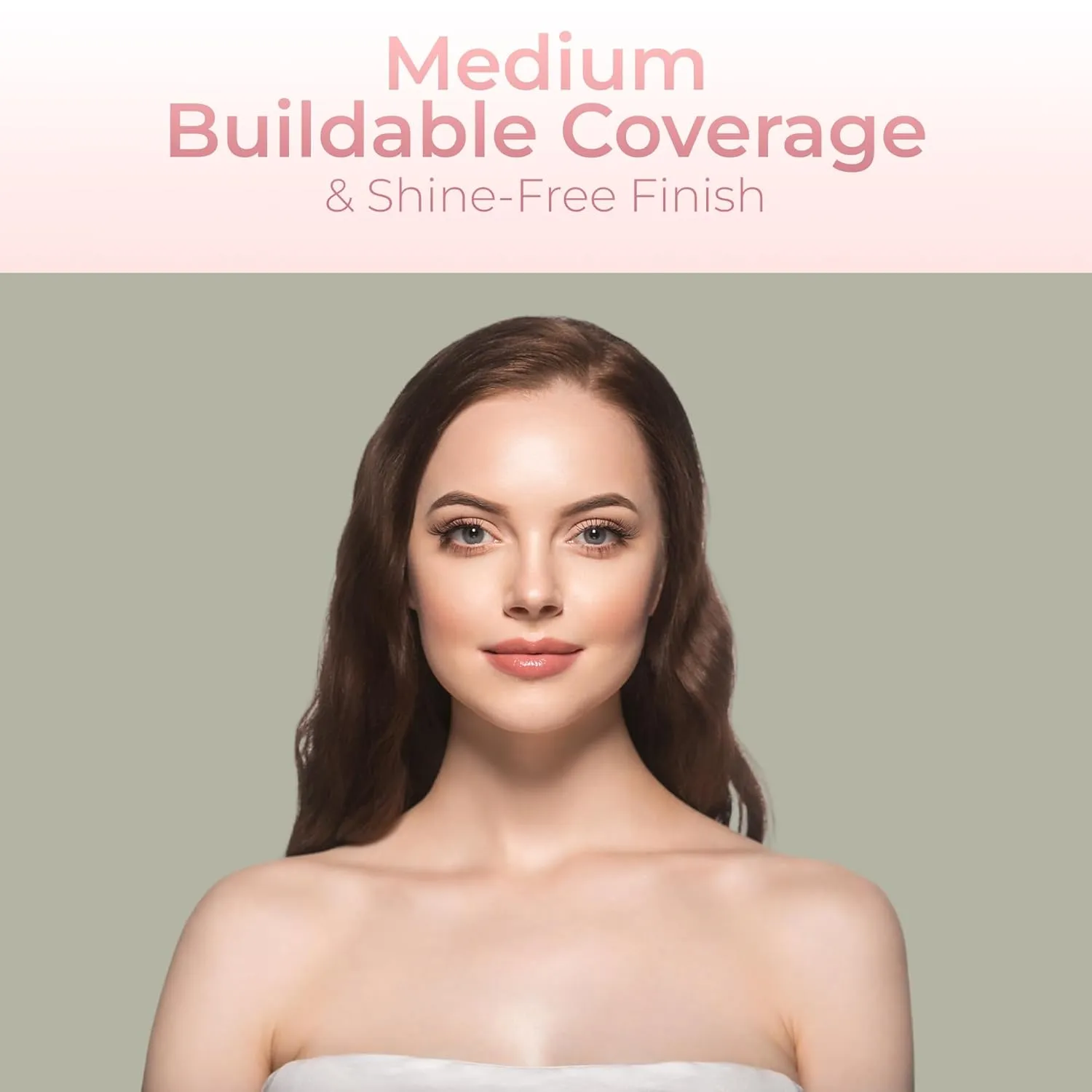 FOUNDATION & CONCEALER DUO (WARM & MEDIUM CONCEALER) Mineral Makeup Kit Full Size Set Matte Bare Face Sheer Powder Cover