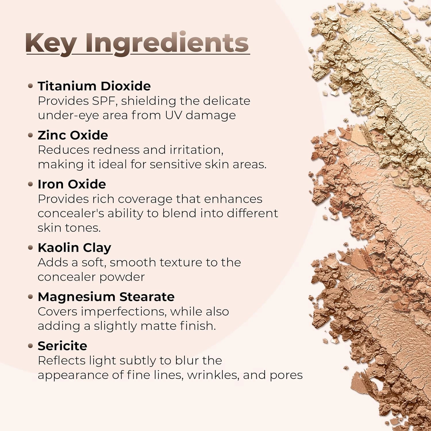 FOUNDATION & CONCEALER DUO (BEIGE & MEDIUM CONCEALER) Mineral Makeup Kit Full Size Set Matte Bare Face Sheer Powder Cover