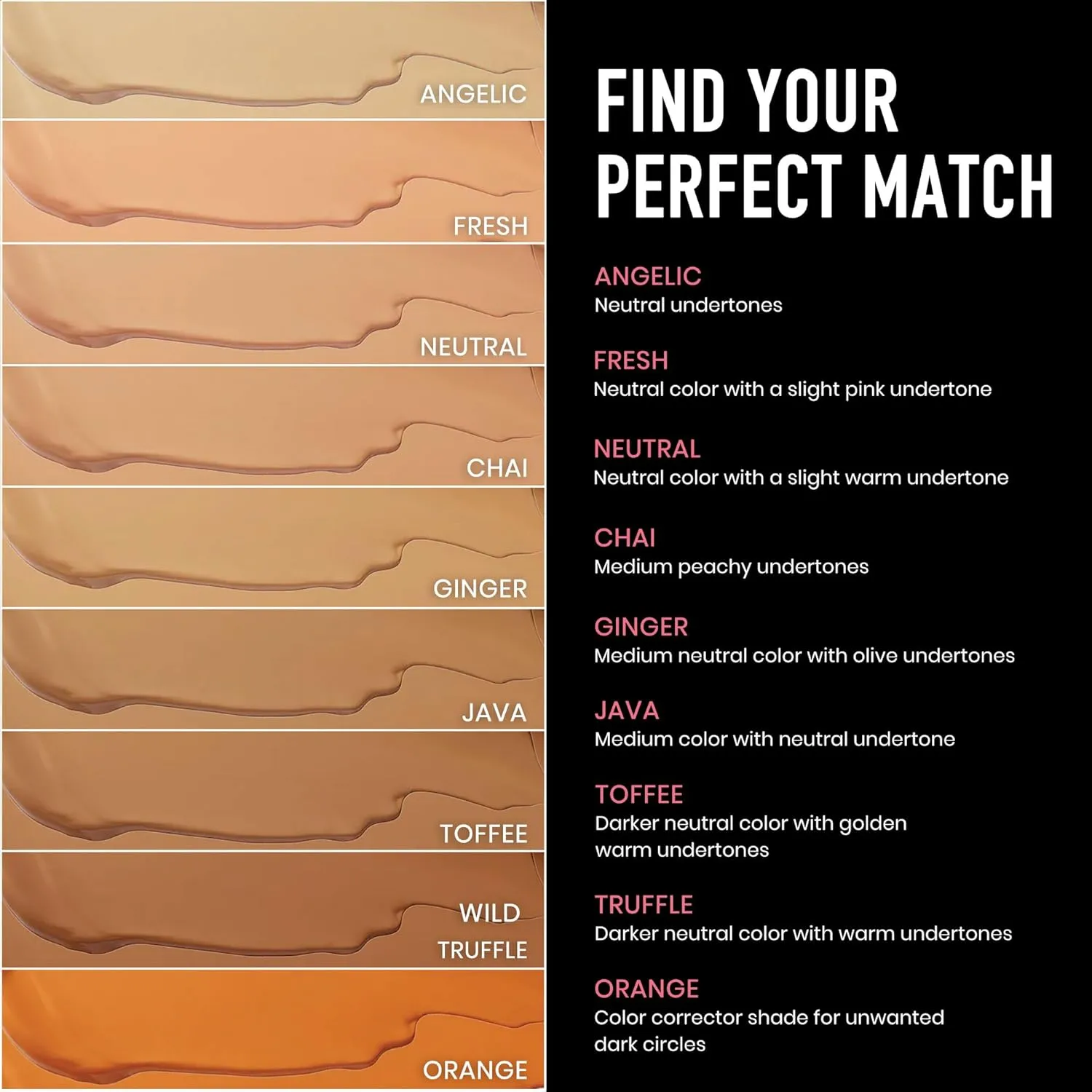 Frankie Rose Cosmetics Our Lil' Secret Concealer Sweat-Proof & Matte Under Eye Concealer, Long Lasting Full Coverage For Fine Lines, Dark Circles & Hide Imperfections - Chai
