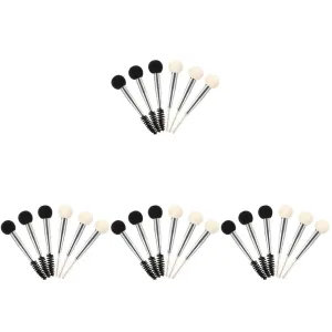 FRCOLOR 24pcs Dual-ended Makeup Brush Eyebrow Sponge Stamp Eyelash Applicator Versatile Tools for Quick and Makeup Application for Women and Enthusiasts