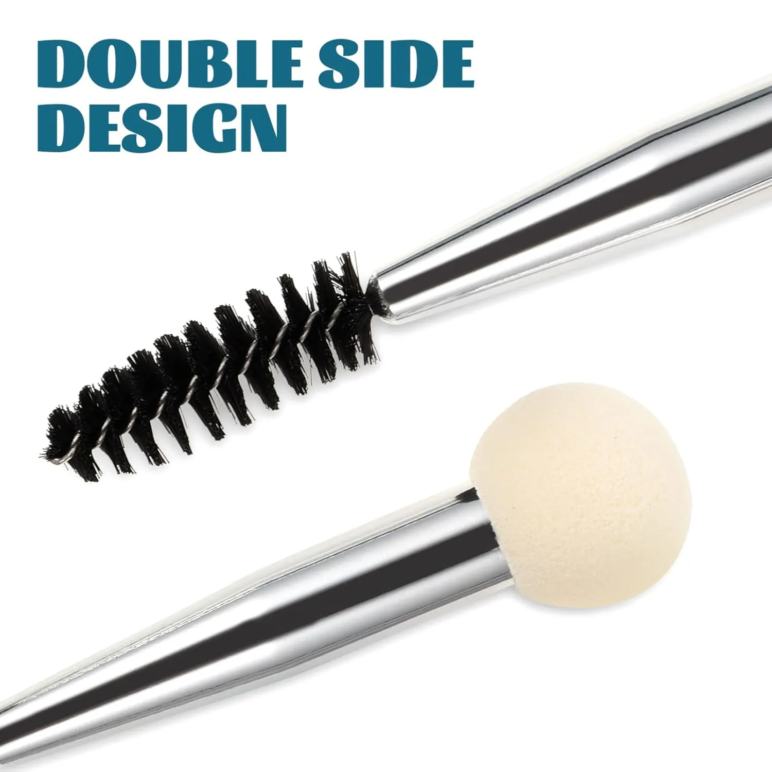 FRCOLOR 24pcs Dual-ended Makeup Brush Eyebrow Sponge Stamp Eyelash Applicator Versatile Tools for Quick and Makeup Application for Women and Enthusiasts