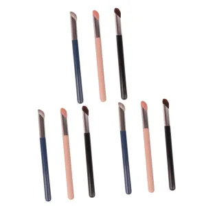 FRCOLOR 3sets Elegant Makeup Brush Set Wooden Handle Eye Brushes for Women for Concealer Lip and Nose 3pcs*3