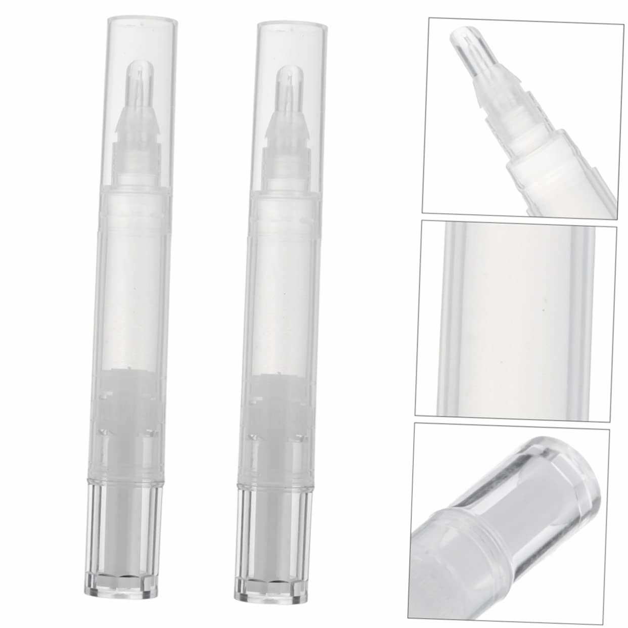 FRCOLOR 8pcs Bottled Empty Bottles Lip Gloss Tubes Pens Clear Lipglosses Clear Plastic Containers Concealer Container Refillable Bottles Lip Gloss Holders Plastic Lip Glazes Bottles