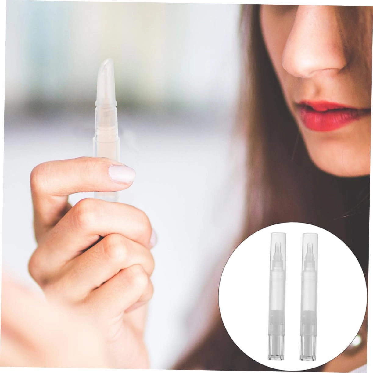 FRCOLOR 8pcs Bottled Empty Bottles Lip Gloss Tubes Pens Clear Lipglosses Clear Plastic Containers Concealer Container Refillable Bottles Lip Gloss Holders Plastic Lip Glazes Bottles
