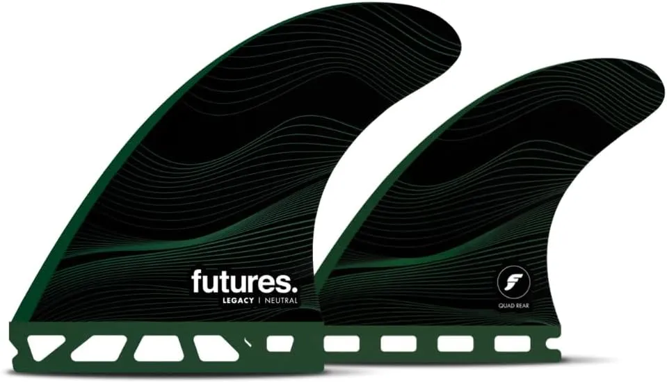 Futures Fins F8 Honeycomb Quad Fin Set Green L