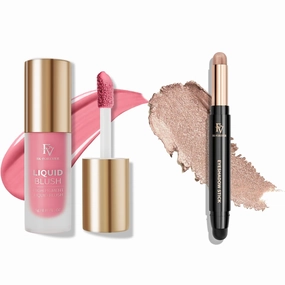 FV Liquid Blush and Cream Eyeshadow Stick, Long Lasting & High Pigmented for All Skin Types