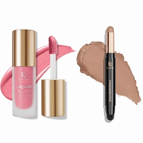 FV Liquid Blush and Cream Eyeshadow Stick, Long Lasting & High Pigmented for All Skin Types
