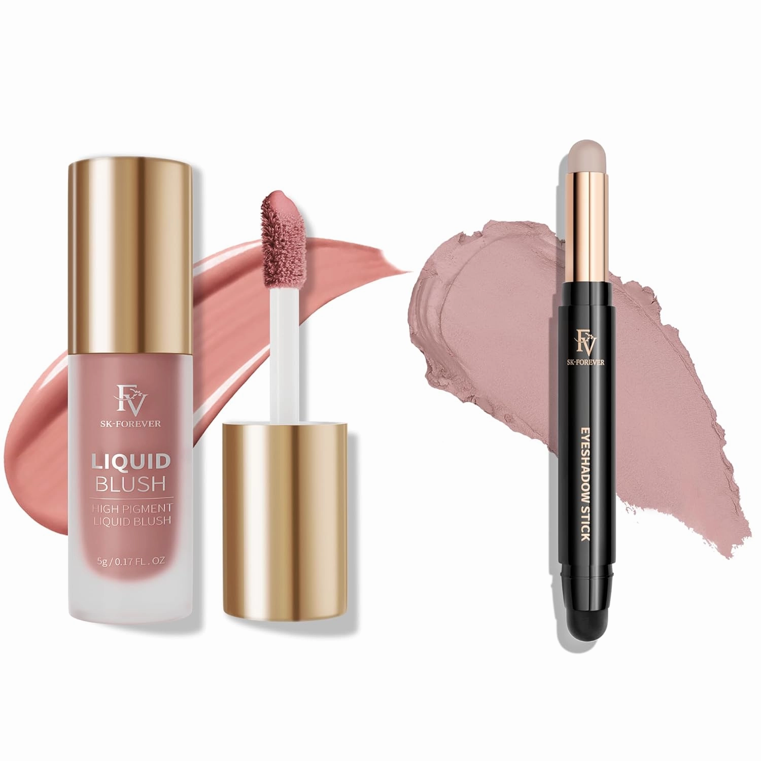FV Liquid Blush and Cream Eyeshadow Stick, Long Lasting & High Pigmented for All Skin Types