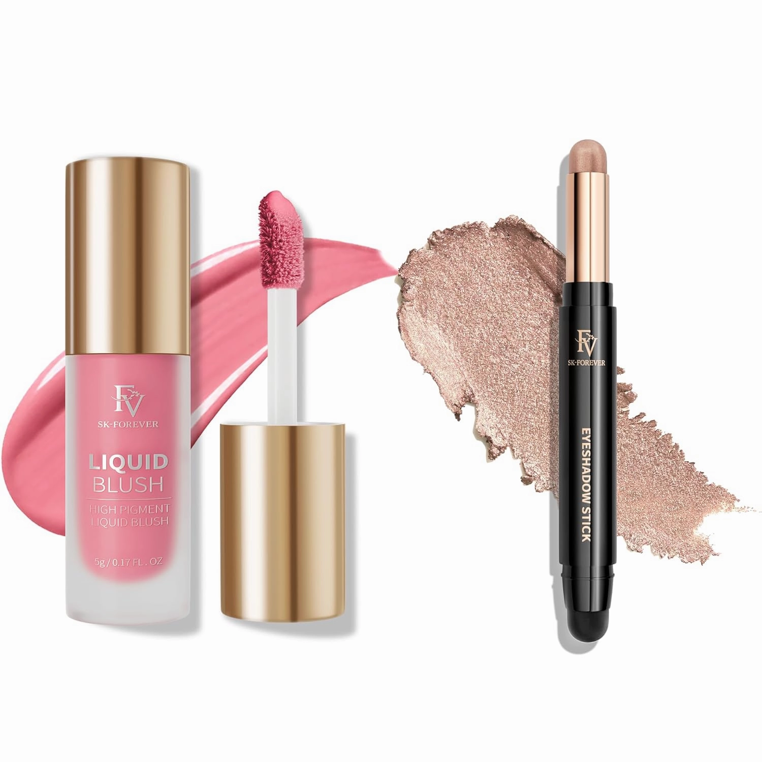 FV Liquid Blush and Cream Eyeshadow Stick, Long Lasting & High Pigmented for All Skin Types