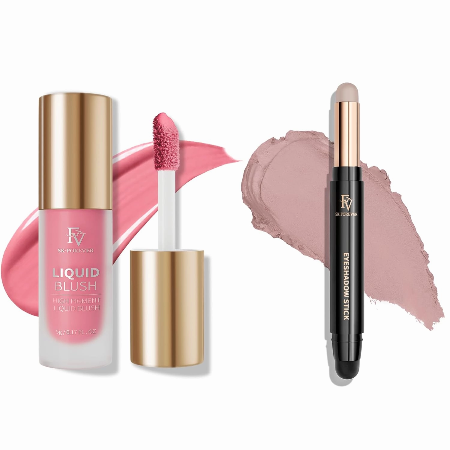 FV Liquid Blush and Cream Eyeshadow Stick, Long Lasting & High Pigmented for All Skin Types
