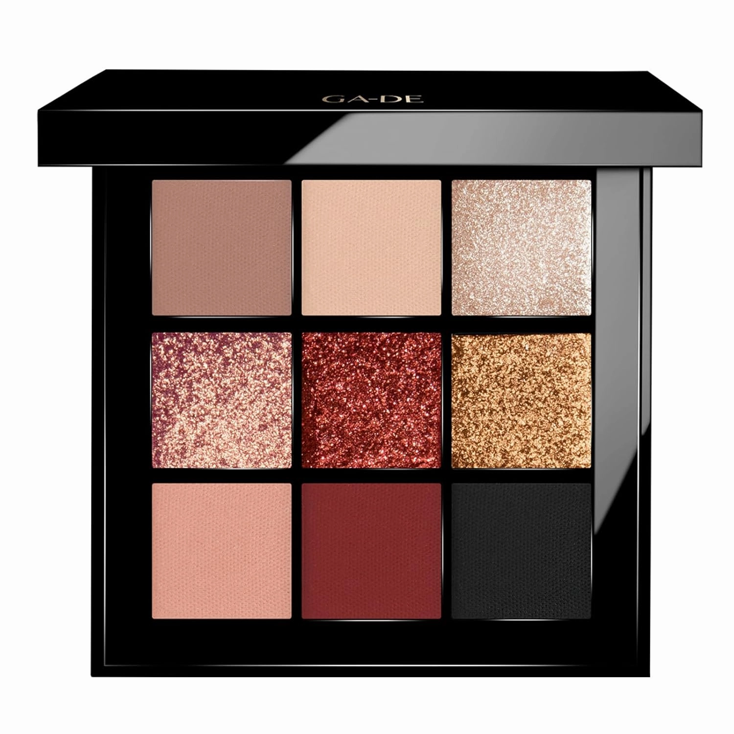 GA-DE Velveteen Eyeshadow Palette, 51 - Eyeshadow Collection with Light to Deep Shades - for Matte, Metallic, Silky and Shimmery Finishes - 0.286 oz