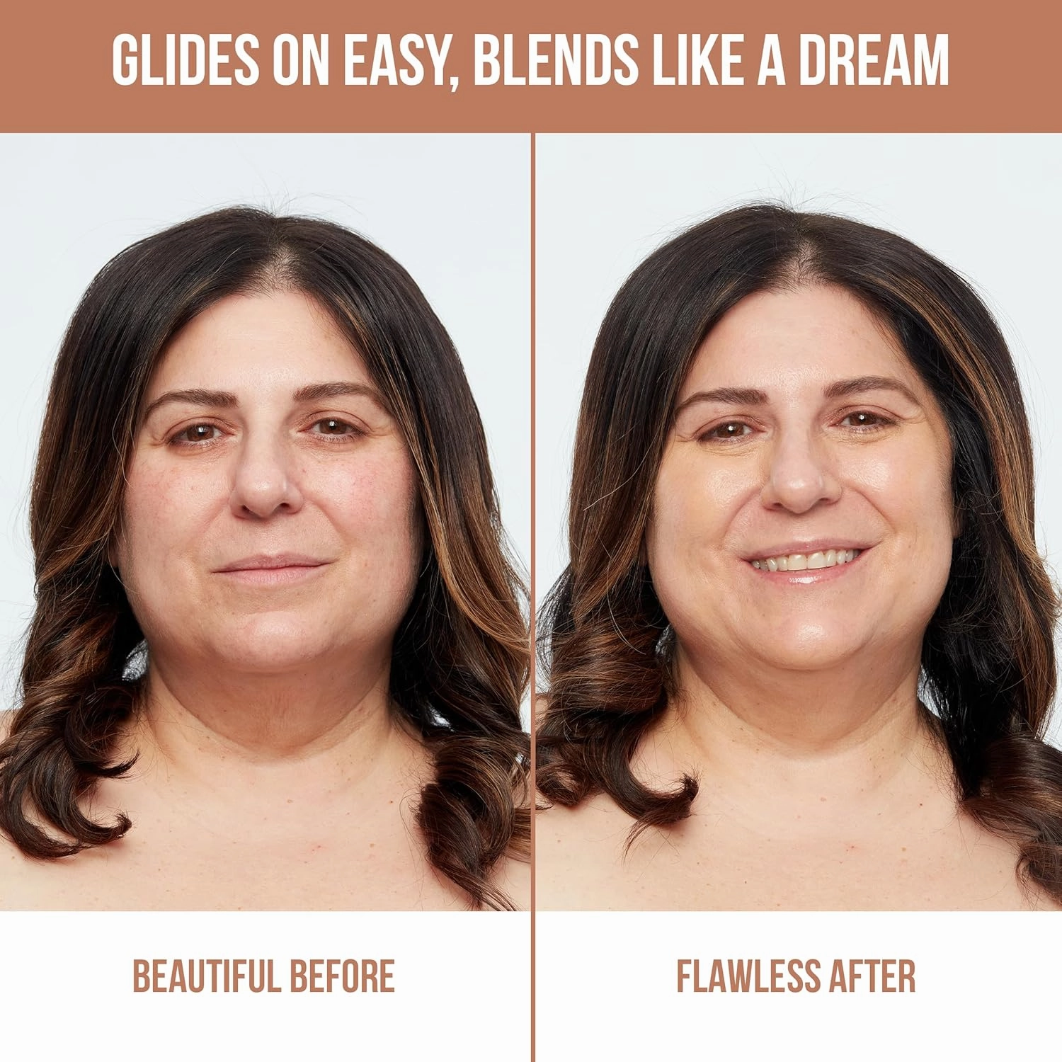 Glamazon Second to None Concealer, Cashew, Awakening Eye Cover Up, Non-Creasing, Full Coverage