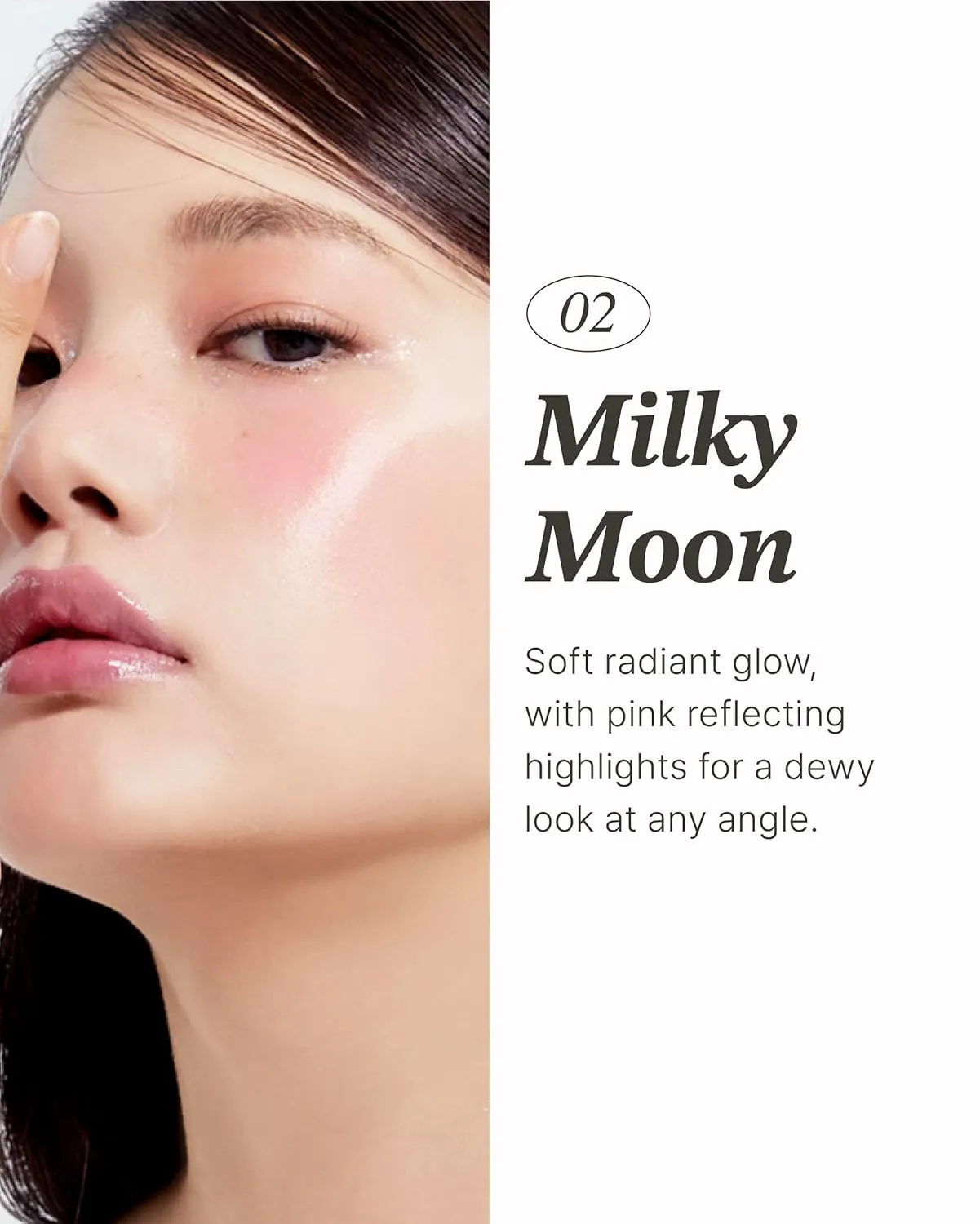 Glint Stick Highlighter (Milky Moon, 0.24oz) - Multi-Use Illuminator Stick by LG Beauty. Creamy & Blendable Color.