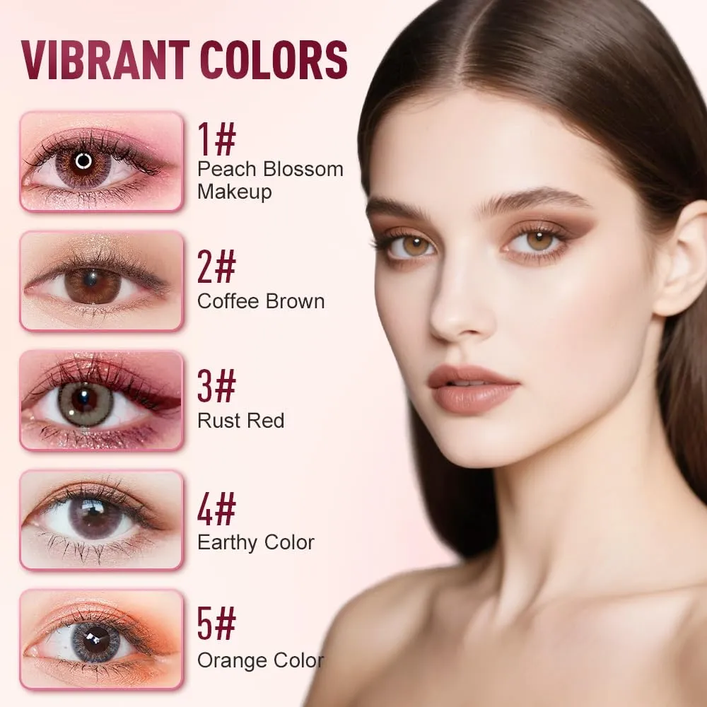 Glitter Gradient Eyeshadow Stick, 2025 Premium Waterproof Dual Color Gradient Stick Eye shadow Pen for Women, Long-lasting Eyeshadow Crayon Eye Make Up Tool for Beginners (01#)