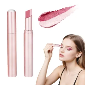 Glitter Gradient Eyeshadow Stick, 2025 Premium Waterproof Dual Color Gradient Stick Eye shadow Pen for Women, Long-lasting Eyeshadow Crayon Eye Make Up Tool for Beginners (01#)