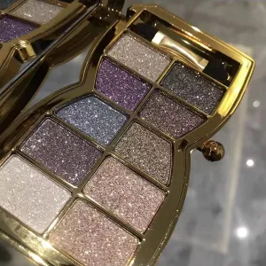 Gold Eye Shadow Eyeshadow Palette Shimmer - 10 Colors Sparkly Eyeshadow Glitter Highly Pigmented Long Lasting Waterproof Sweatproof Professional Nudes Warm Natural Neutral Smoky Cosmetic Eye (#03)